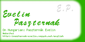 evelin paszternak business card