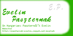 evelin paszternak business card